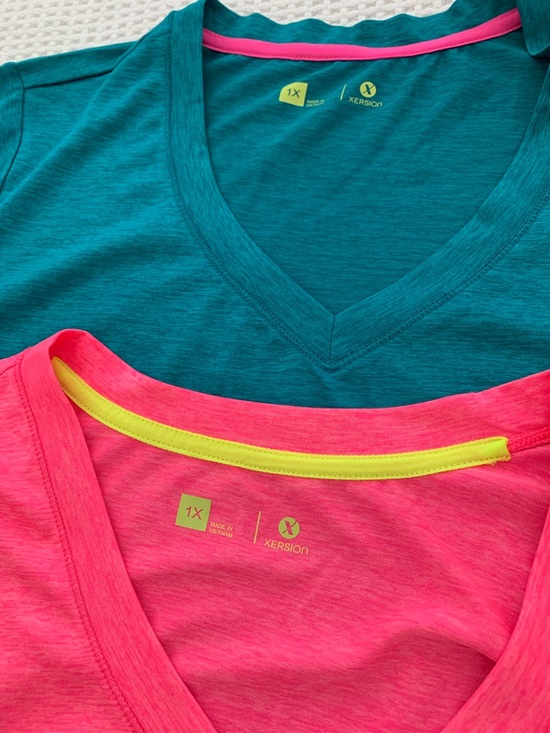 Xersion V-Neck Short Sleeve Shirts -  Set of 3 - Picture 2 of 14